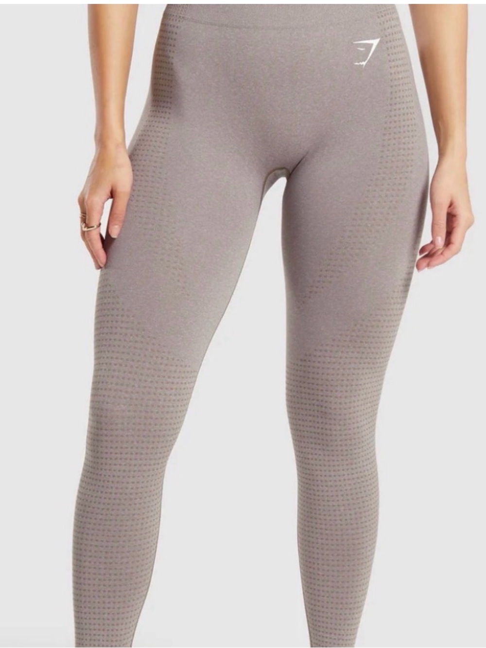 Gymshark Seamless High-Waist Leggings - Taupe Gray